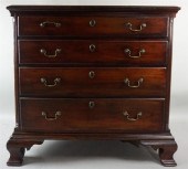 CHIPPENDALE CHEST OF DRAWERS W
