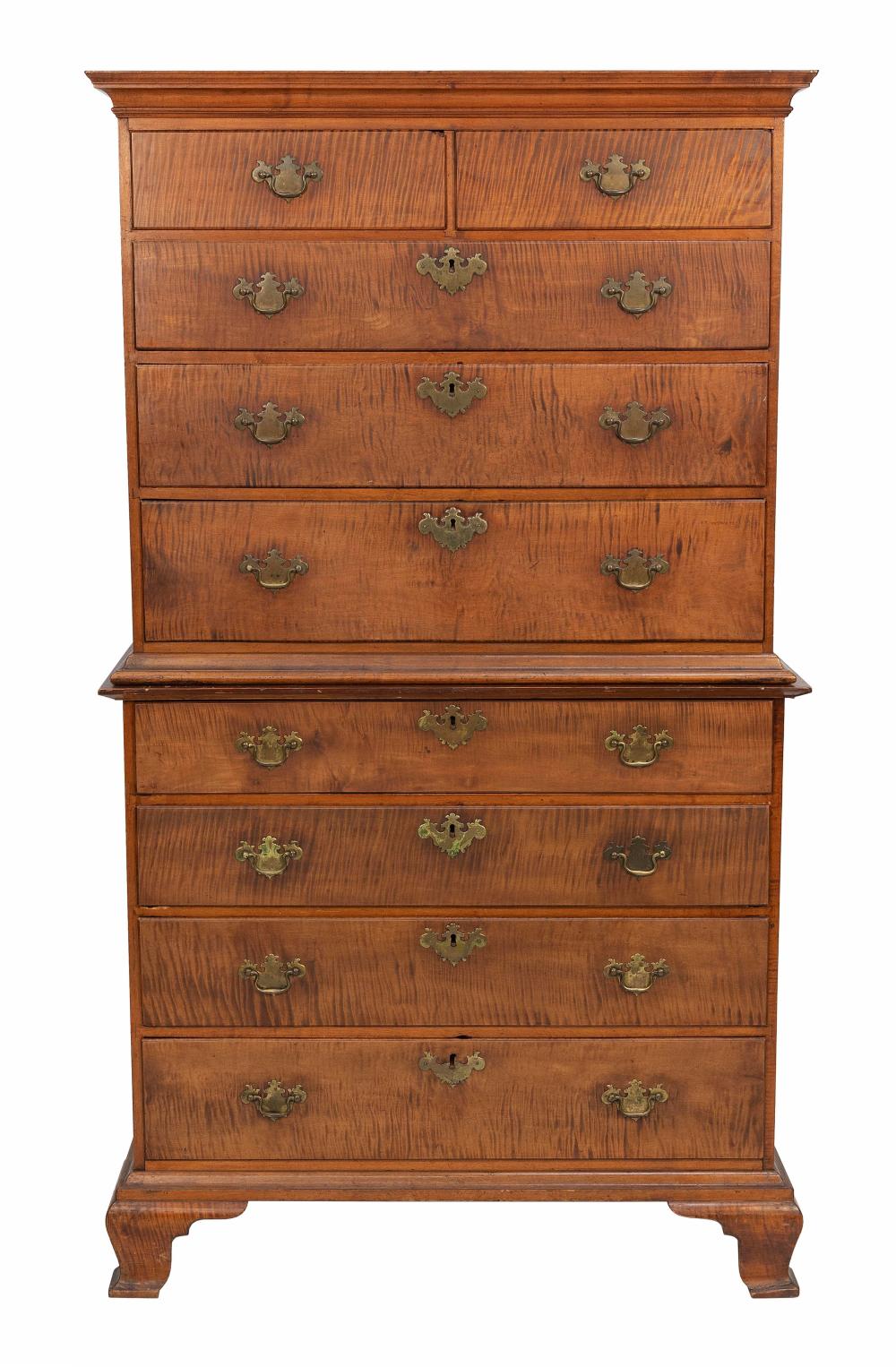 CHIPPENDALE CHEST-ON-CHEST