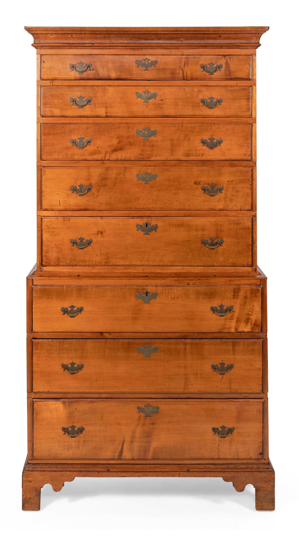 CHIPPENDALE CHEST-ON-CHEST
