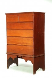 CHIPPENDALE CHEST-OVER-DRAWERS