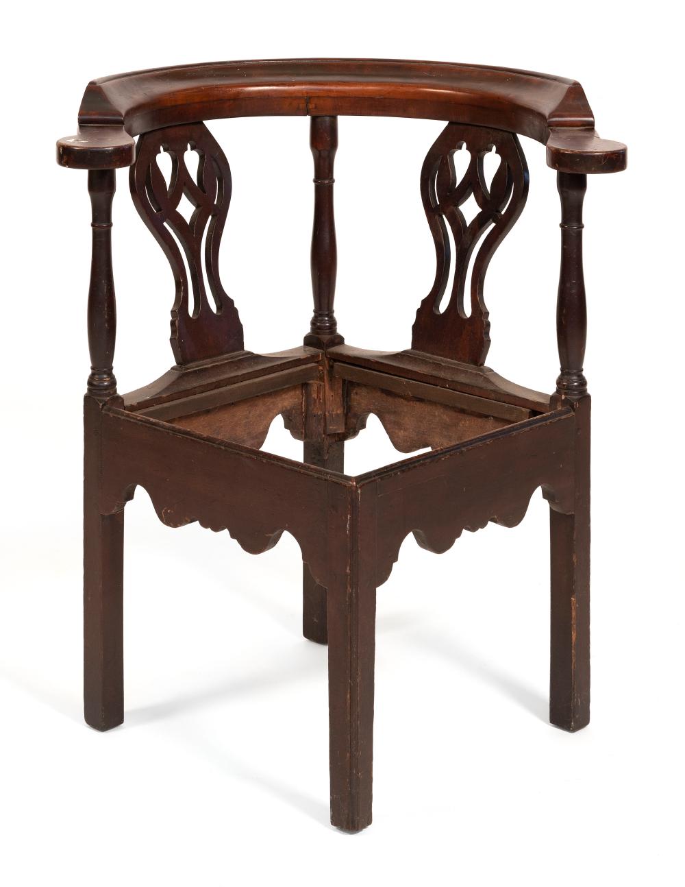 CHIPPENDALE CORNER CHAIR CIRCA