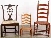 CHIPPENDALE DINING CHAIR, 18TH