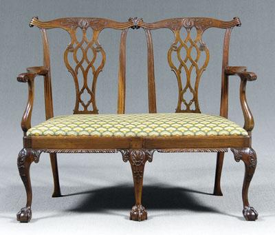 Chippendale double chair-back