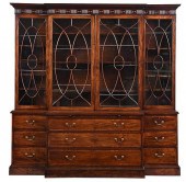 CHIPPENDALE FIGURED INLAID MAH