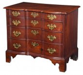 CHIPPENDALE FIGURED MAHOGANY B