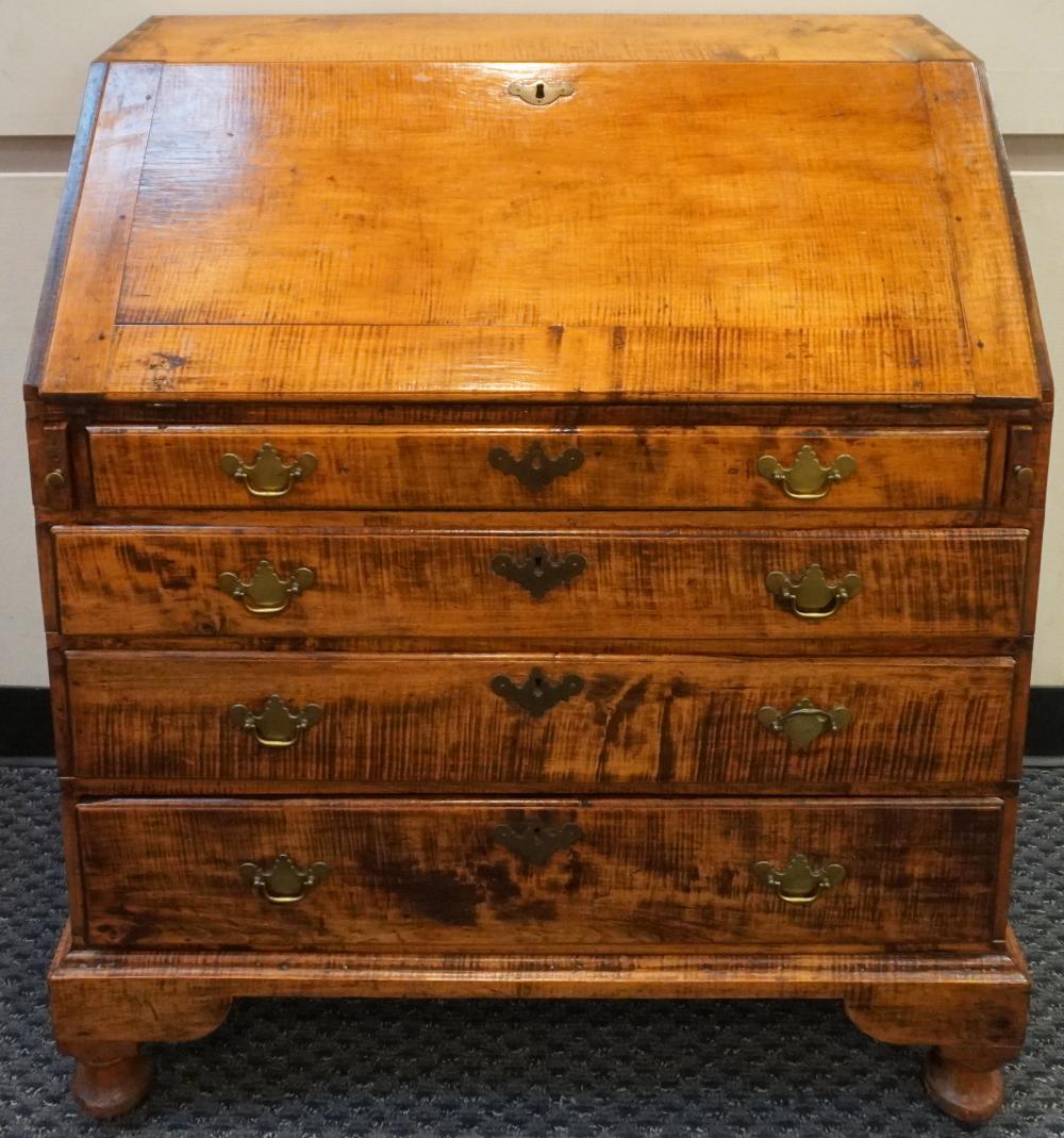 CHIPPENDALE FIGURED MAPLE SLANT