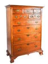CHIPPENDALE FIGURED WALNUT TAL