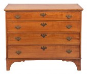 CHIPPENDALE FOUR-DRAWER BUREAU