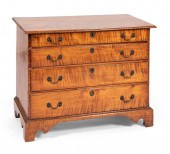 CHIPPENDALE FOUR-DRAWER BUREAU