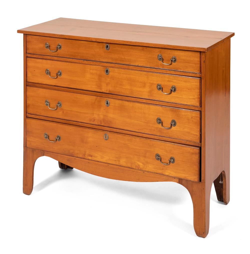 CHIPPENDALE FOUR-DRAWER CHEST CIRCA