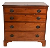 CHIPPENDALE FOUR DRAWER CHESTC