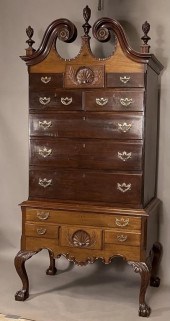 CHIPPENDALE HIGH BOY TWO PART