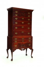 CHIPPENDALE HIGH CHEST OF DRAW