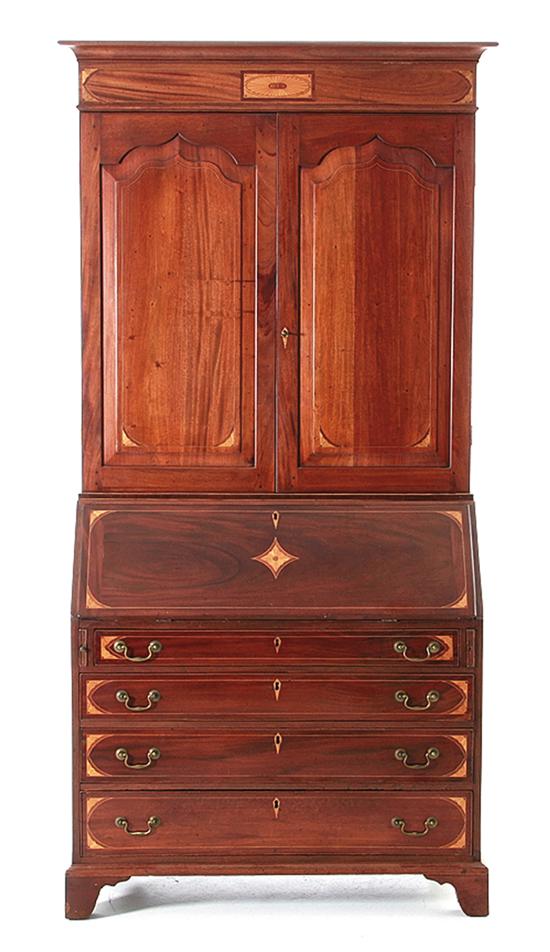 Chippendale inlaid mahogany