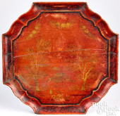 CHIPPENDALE JAPANNED SALVER<br
