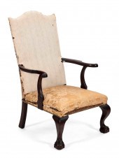 CHIPPENDALE LOLLING CHAIR NEW