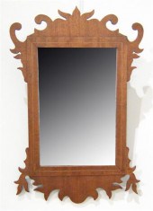 Chippendale mahogany and satin
