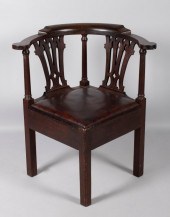 CHIPPENDALE MAHOGANY AND WALNU