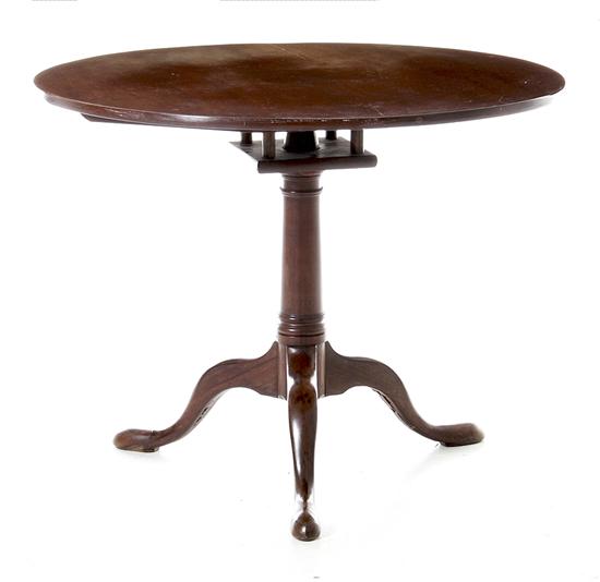 Chippendale mahogany birdcage tea
