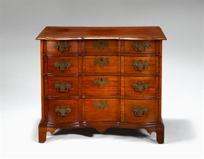 Chippendale mahogany  block front