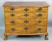 CHIPPENDALE MAHOGANY BOWFRONT
