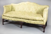 CHIPPENDALE MAHOGANY CAMELBACK