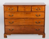 CHIPPENDALE MAHOGANY CHEST OF