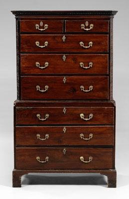 Chippendale mahogany chest on