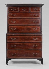 Chippendale Mahogany Chest-on-