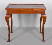 CHIPPENDALE MAHOGANY DISH TOP