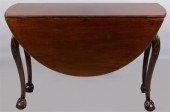 CHIPPENDALE MAHOGANY DROP-LEAF