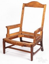 CHIPPENDALE MAHOGANY EASY CHAI