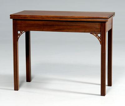Chippendale mahogany games table,