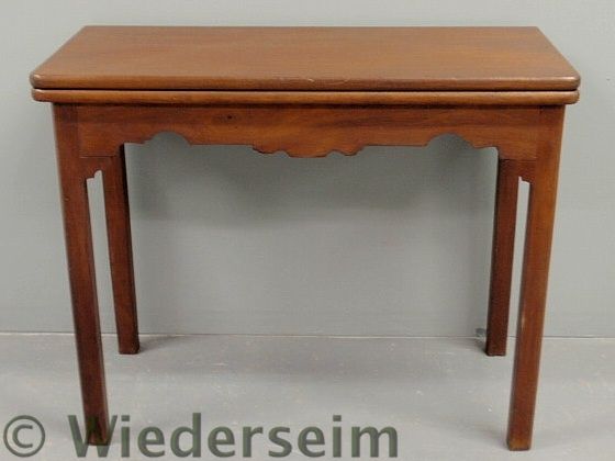Chippendale mahogany gaming table