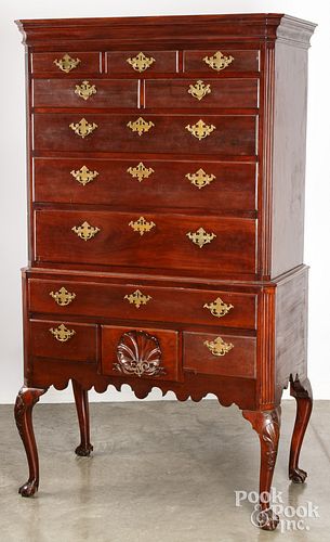 CHIPPENDALE MAHOGANY HIGH