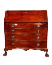 CHIPPENDALE MAHOGANY INLAID OX