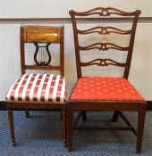 CHIPPENDALE MAHOGANY LADDER-BA