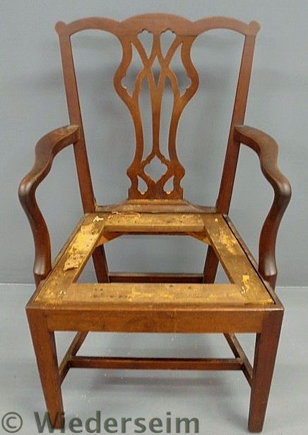Chippendale mahogany open