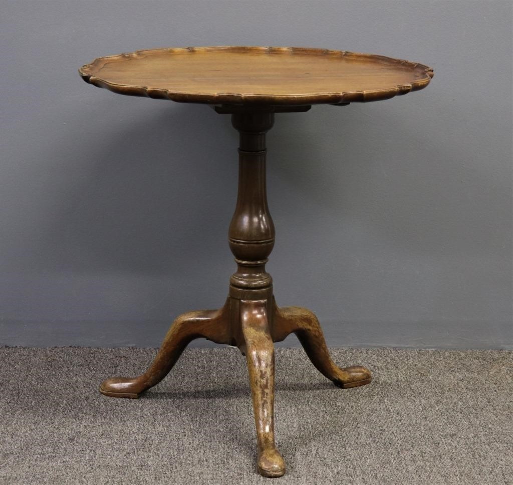 Chippendale mahogany pie crust