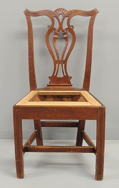 Chippendale mahogany side chair