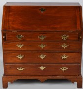 CHIPPENDALE MAHOGANY SLANT FRO