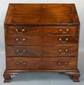CHIPPENDALE MAHOGANY SLANT FRO