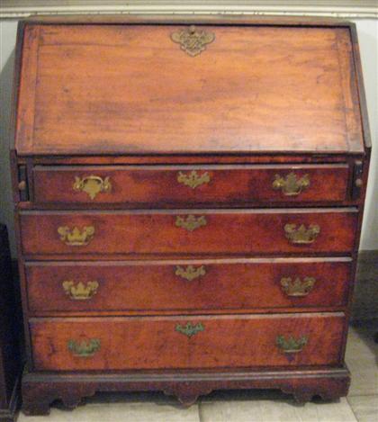 Chippendale mahogany slant front