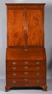 CHIPPENDALE MAHOGANY SLANT-FRO