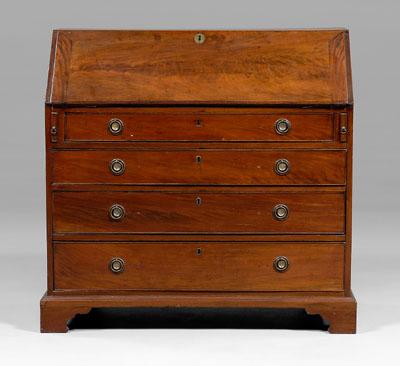 Chippendale mahogany slant-front