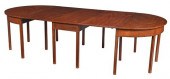 CHIPPENDALE MAHOGANY THREE PAR