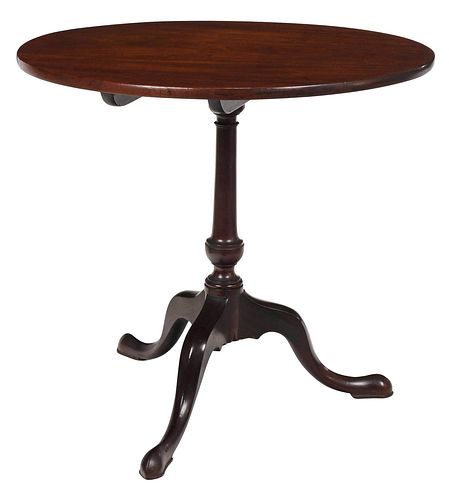 CHIPPENDALE MAHOGANY TILT TOP TEA