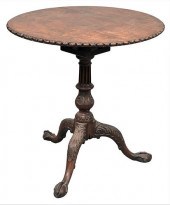 CHIPPENDALE MAHOGANY TIP AND T