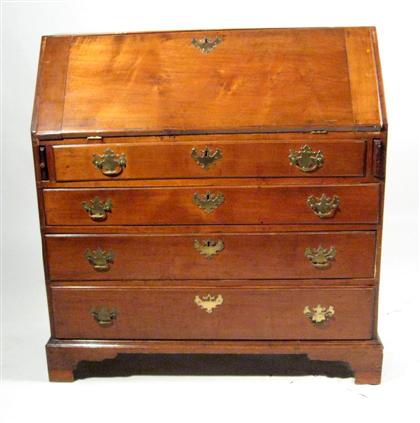 Chippendale maple slant-front desk