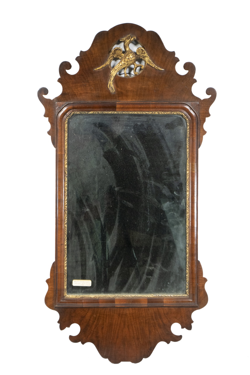 CHIPPENDALE MIRROR WITH GILDED